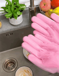 Set mănuși pentru curățare din silicon