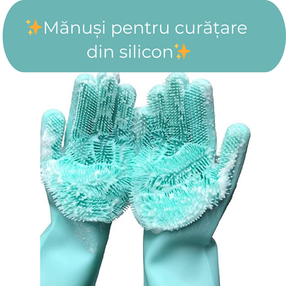 Set mănuși pentru curățare din silicon