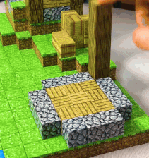 BlockCraft™ - Set 48 Cuburi Magnetice Minecraft